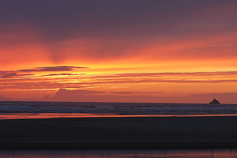 beach sunset. Cannon Beach Sunset Picture